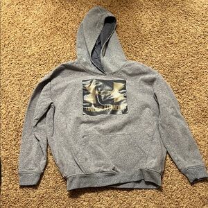 Nike Gray Camo Logo Kid’s Hoodie